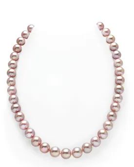 9.5-10.5mm Pink Freshwater Pearl Necklace - AAAA Quality