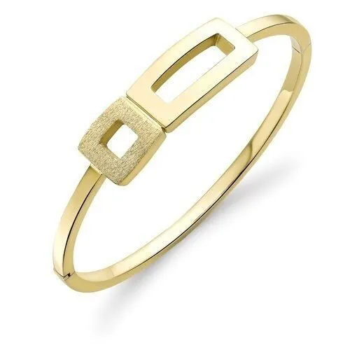 9ct Gold Bangle, Women's Oval Geometric Passion, 3mm, 9.70g, Gift Box Included