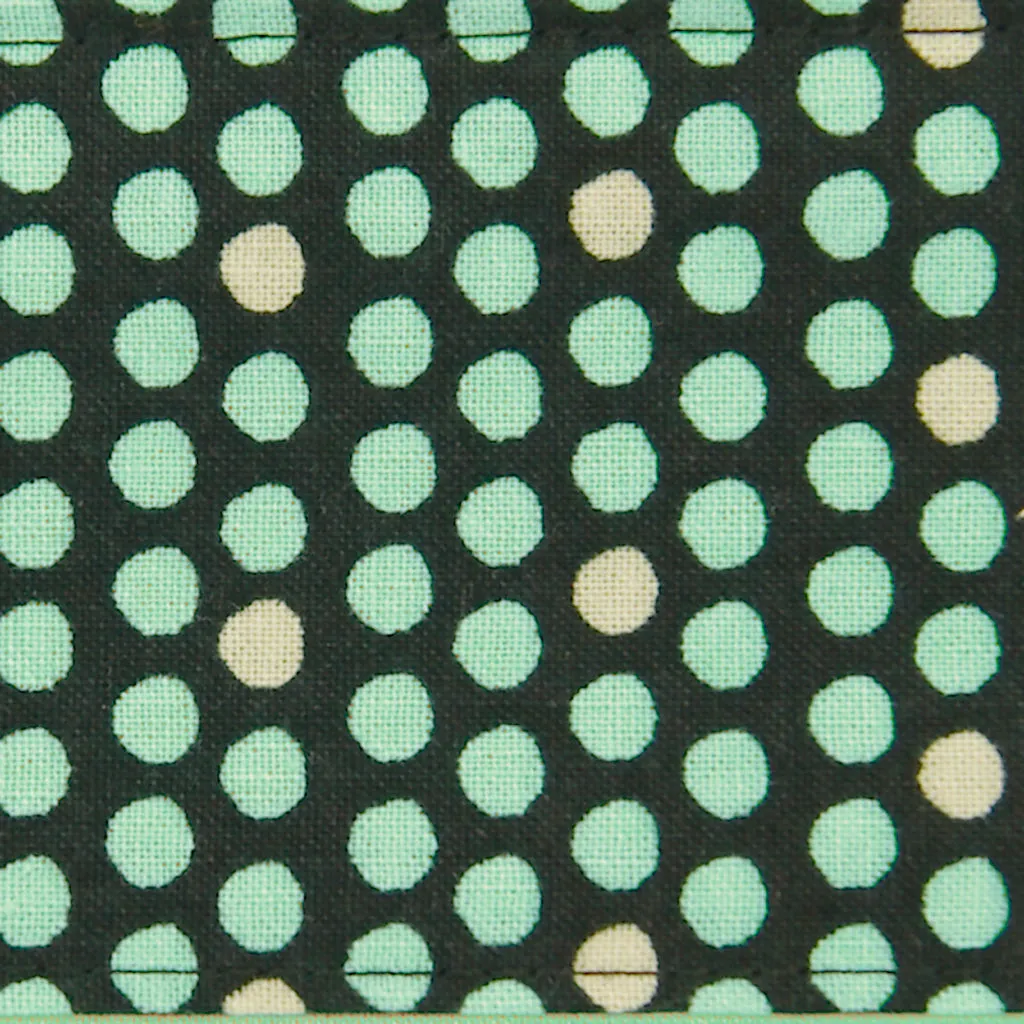 Aqua Polka Dot Hair Tie