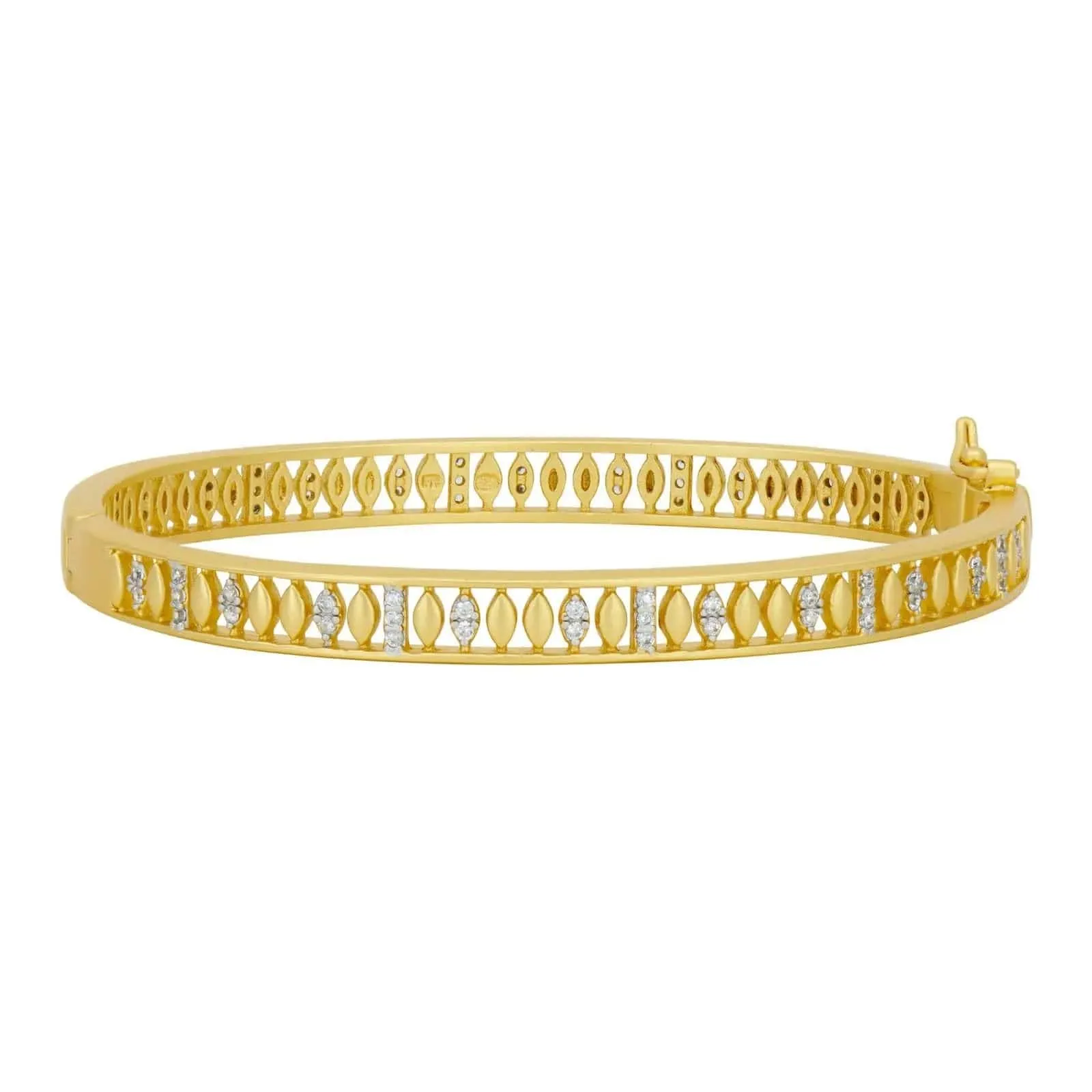 Armor of Pave Hinge Bangle - AHPYZB05-H