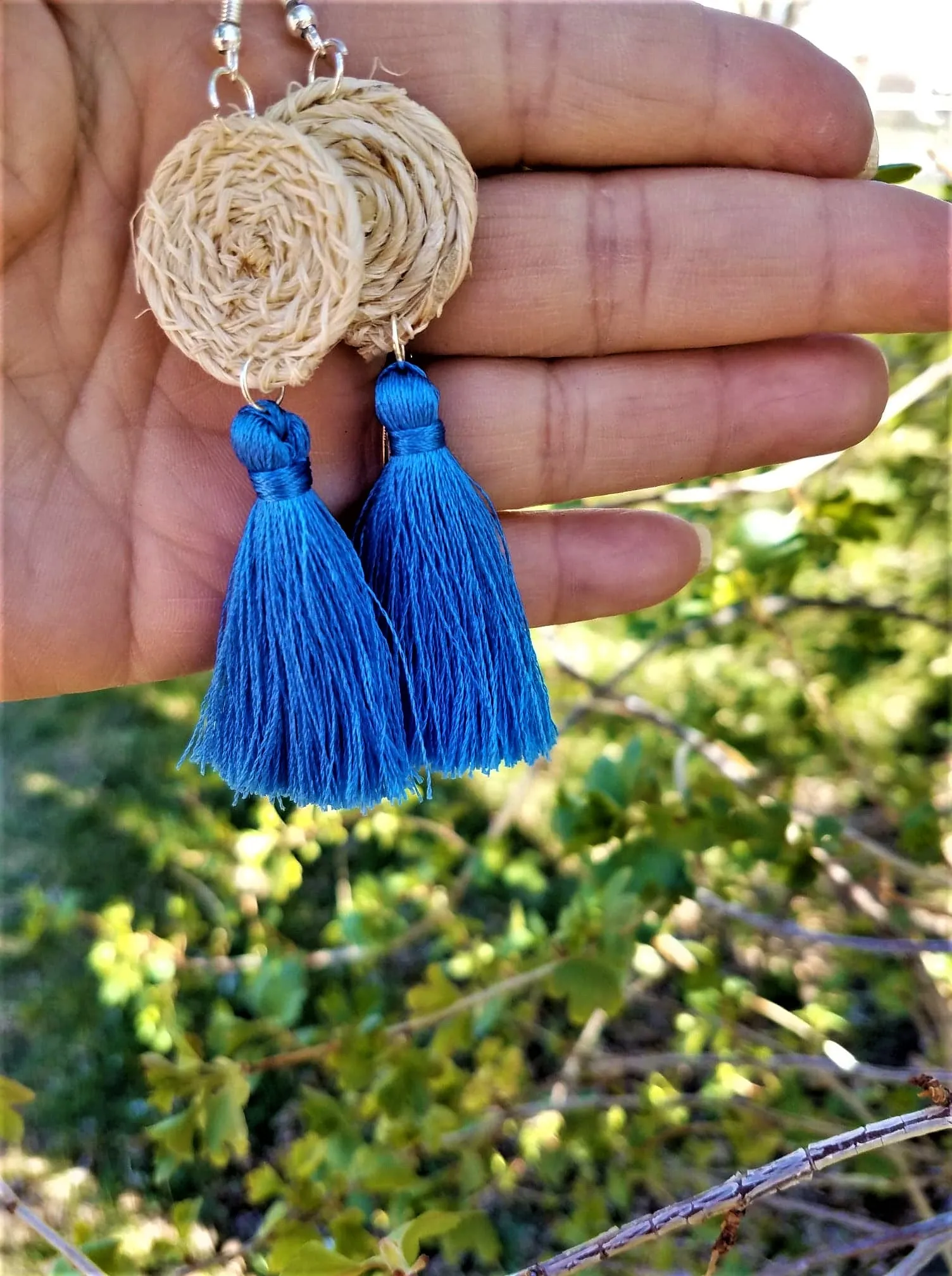 Beautiful Handmade Silk Thread Tassel Earrings