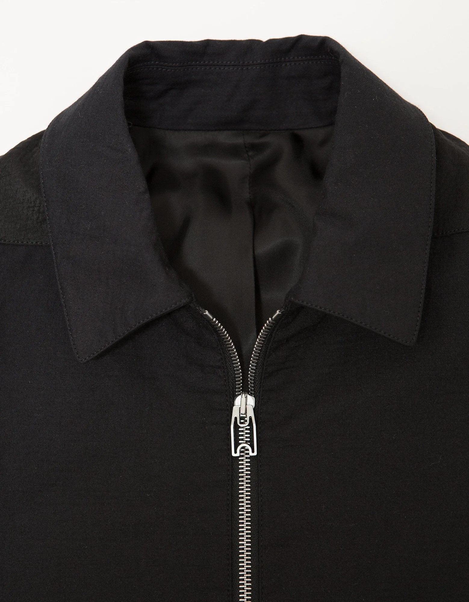 Black Dual-Fabric Blouson -