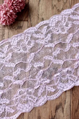 Blush Pink 9" Wide Stretch Lace