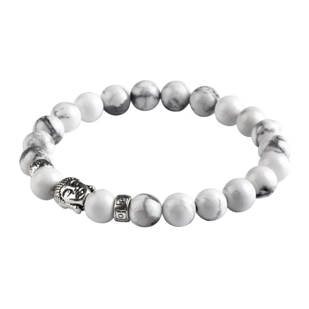 Buddha beads Bracelets Bangles Natural Stone Charm Bracelets For Women and Men Jewelry Bracciali lava pulseiras