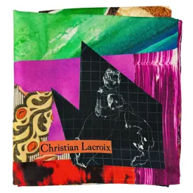 Christian Lacroix Scarf Original Design - Twill Silk Square Foulard