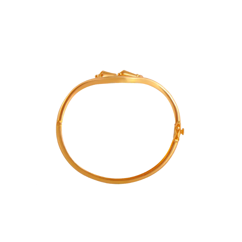 Coral Bell Gold Bangle