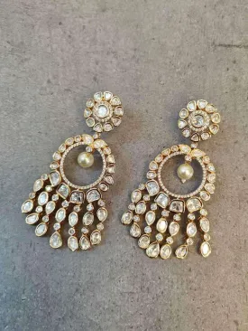 Dangling Kundan Studded Earrings