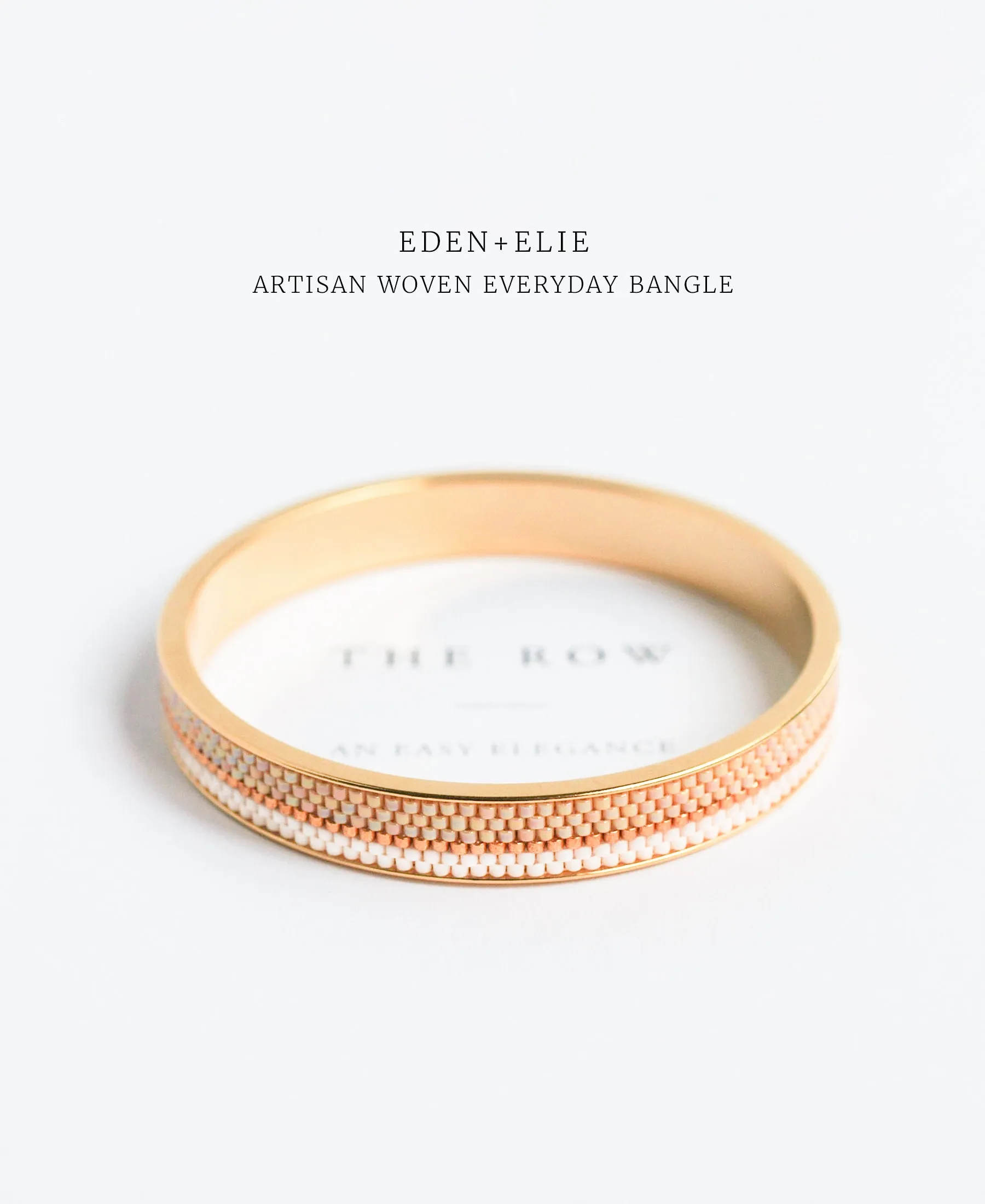 EDEN   ELIE Everyday Gold Narrow Bangle - true red