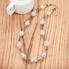 Elegant Pearl Long Necklace