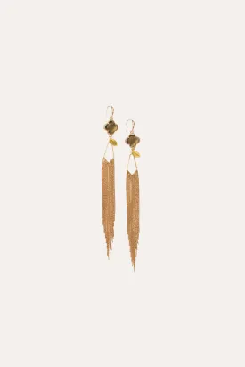 Gabbi Kelly Clover Tassel Drop Earring