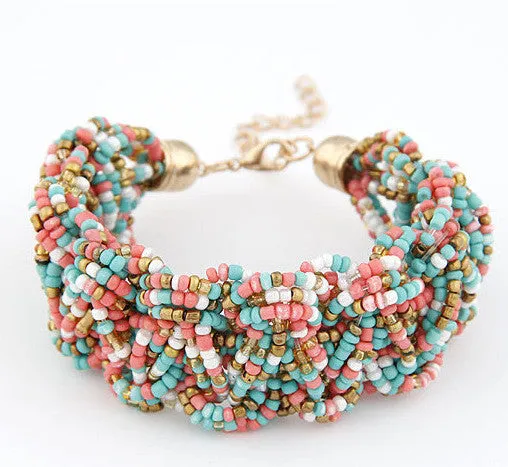 High Quality 6 Colors Woman Bracelets Hot Brand Exaggerated Chain Statement Charm Bracelet Jewelry