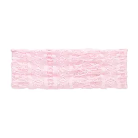 Lace Stretchy Headband in Peony