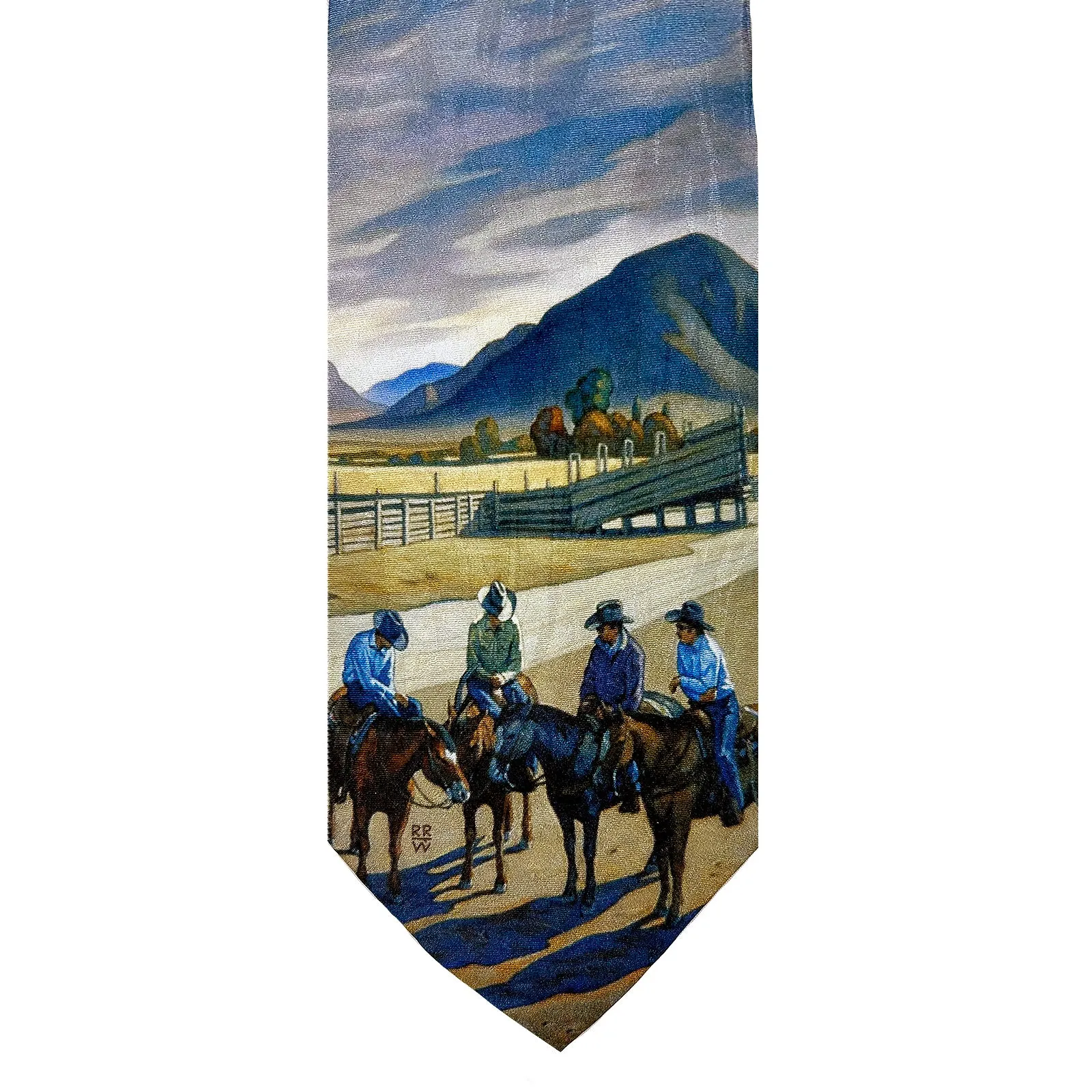 Limited-Edition Cattlemen Conference Silk Tie by Howard Post