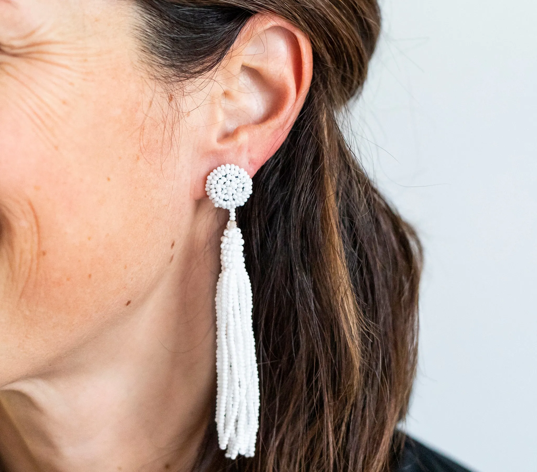 <br>The Finley Earring <br> Cream