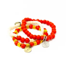 Lucky Red Light Bracelet Stack