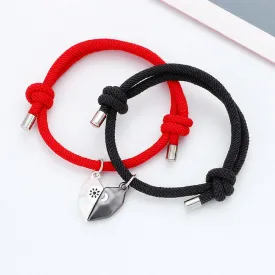 Magnetic Hearts Couple Bracelets Set