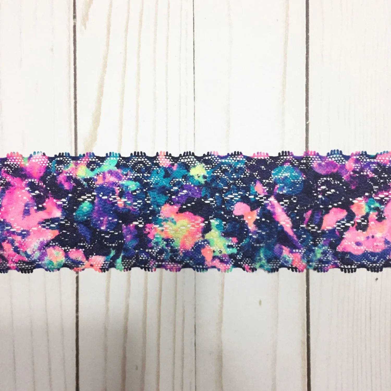 Neon Eruption 2.5" Wide Stretch Lace