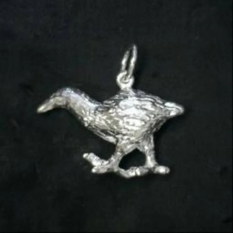 NZ Sterling Silver Weka Bird Charm