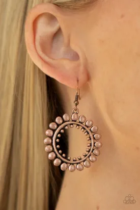 Paparazzi Earring ~ Radiating Radiance - Copper