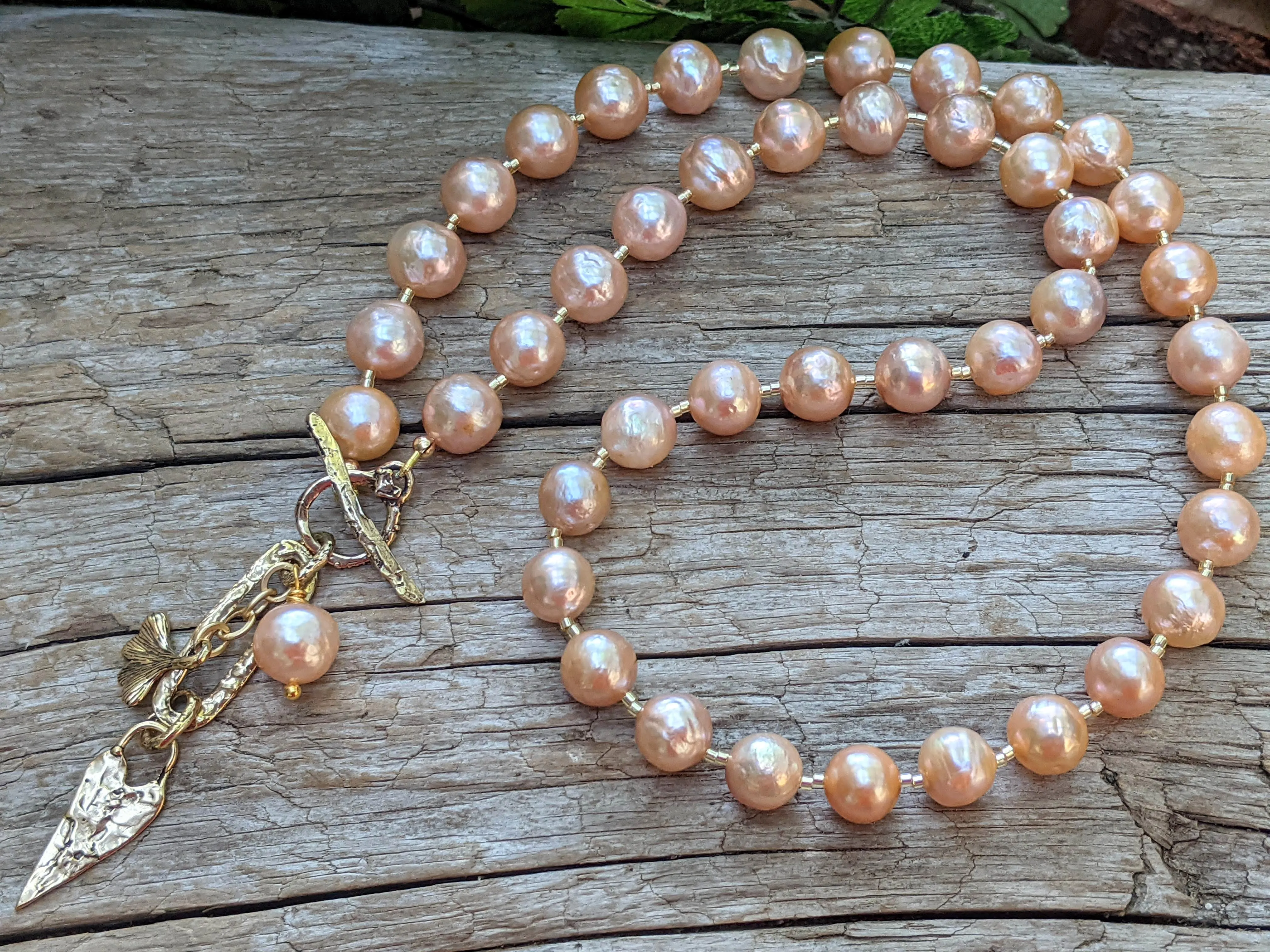 Pink Edison Pearl Artisan Necklace