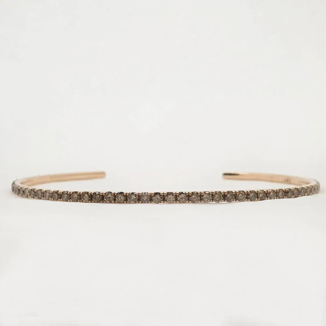 Real brown diamond bangle