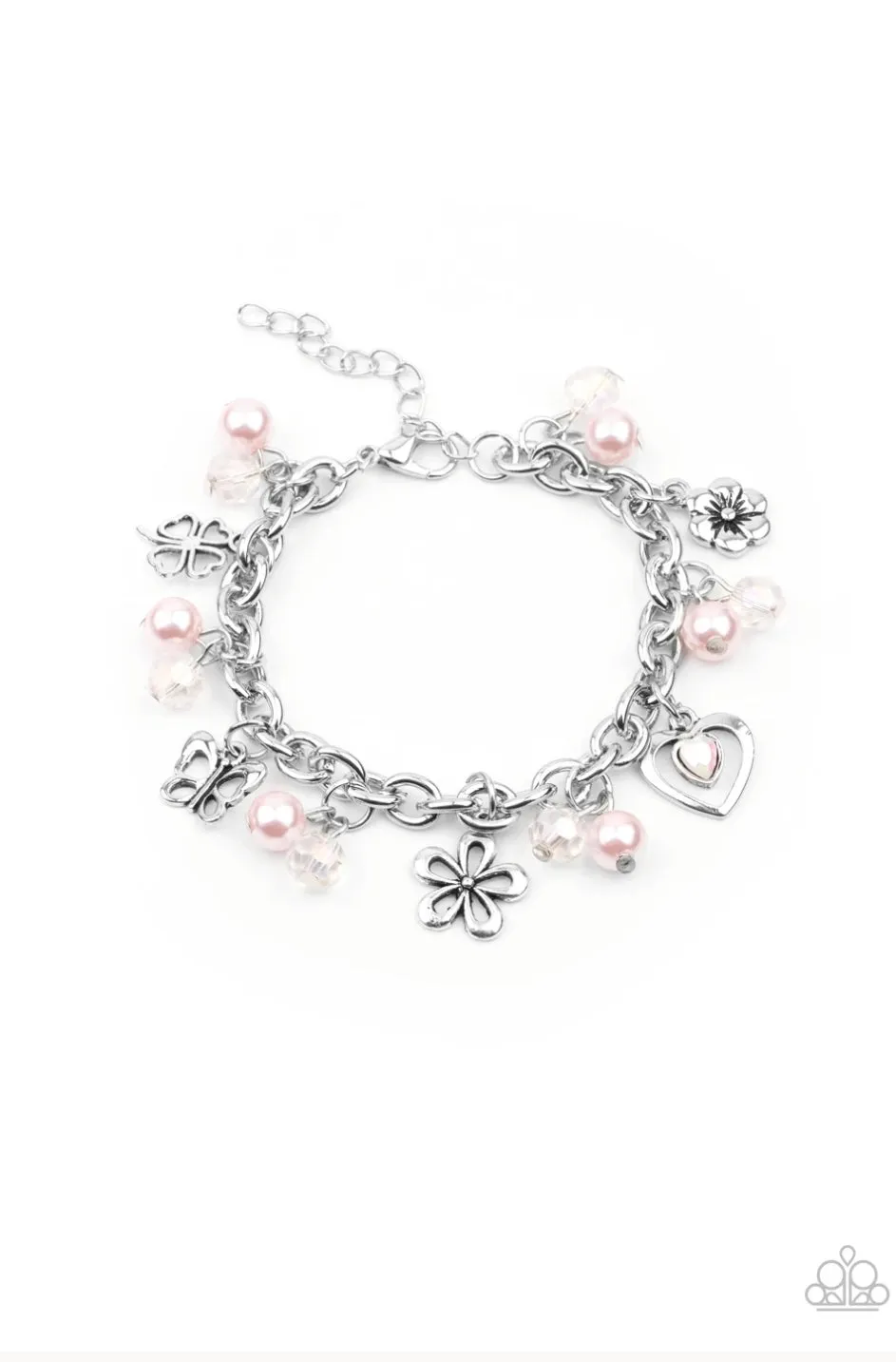 Retreat into Romance - Pink Bracelet - Paparazzi Accessories