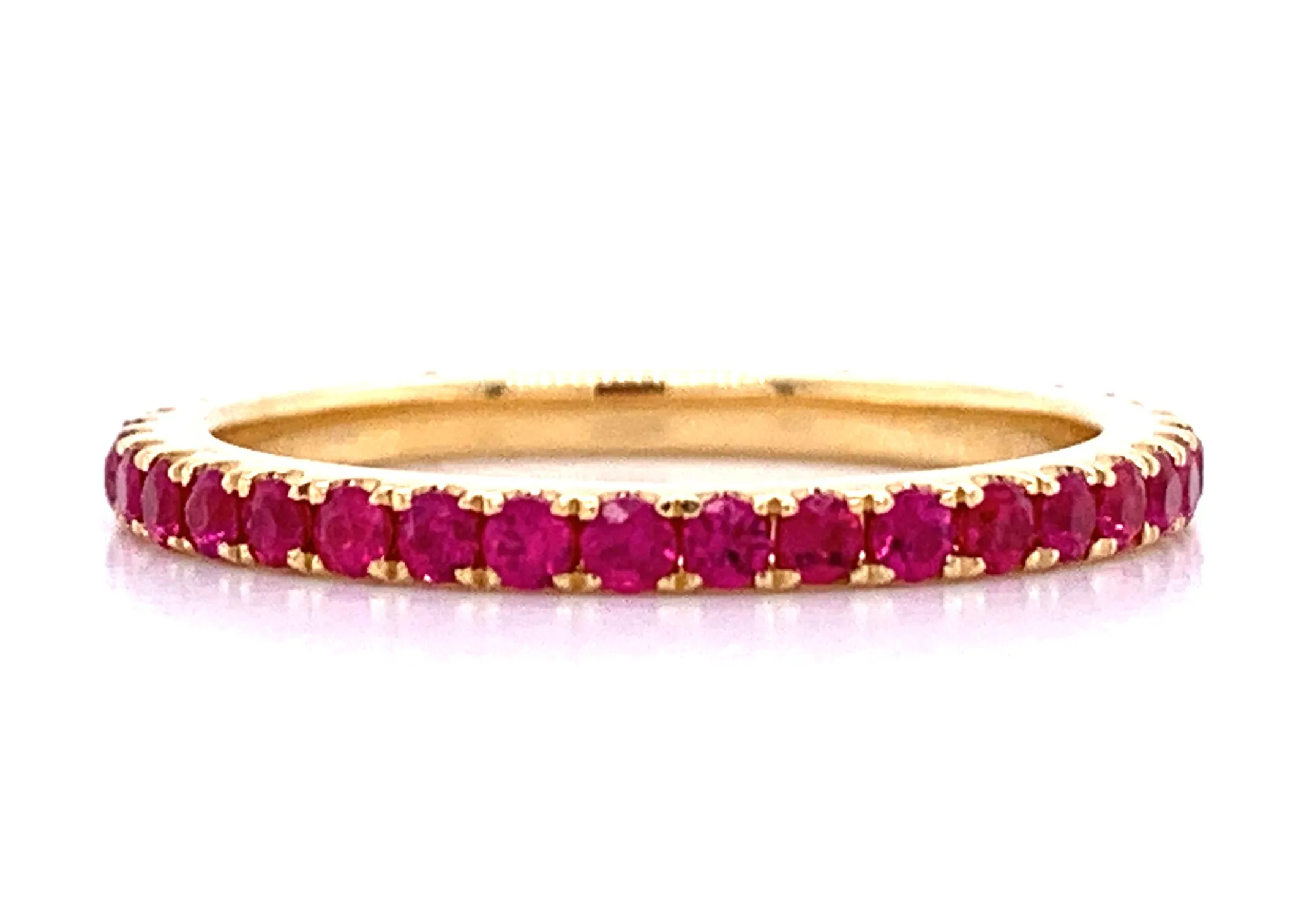 Ruby Rose Gold Eternity Stackable Band