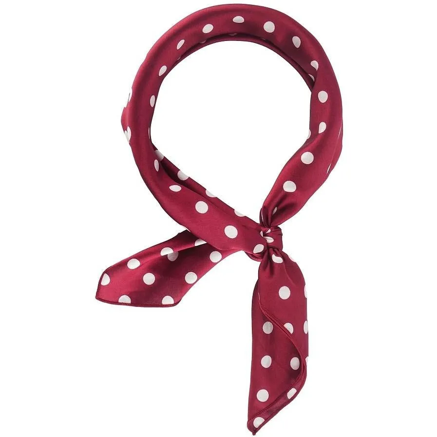 Satin Polka Dot Bandana