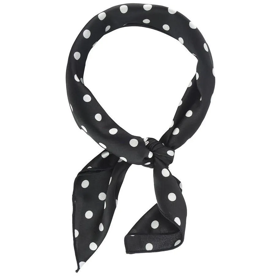 Satin Polka Dot Bandana