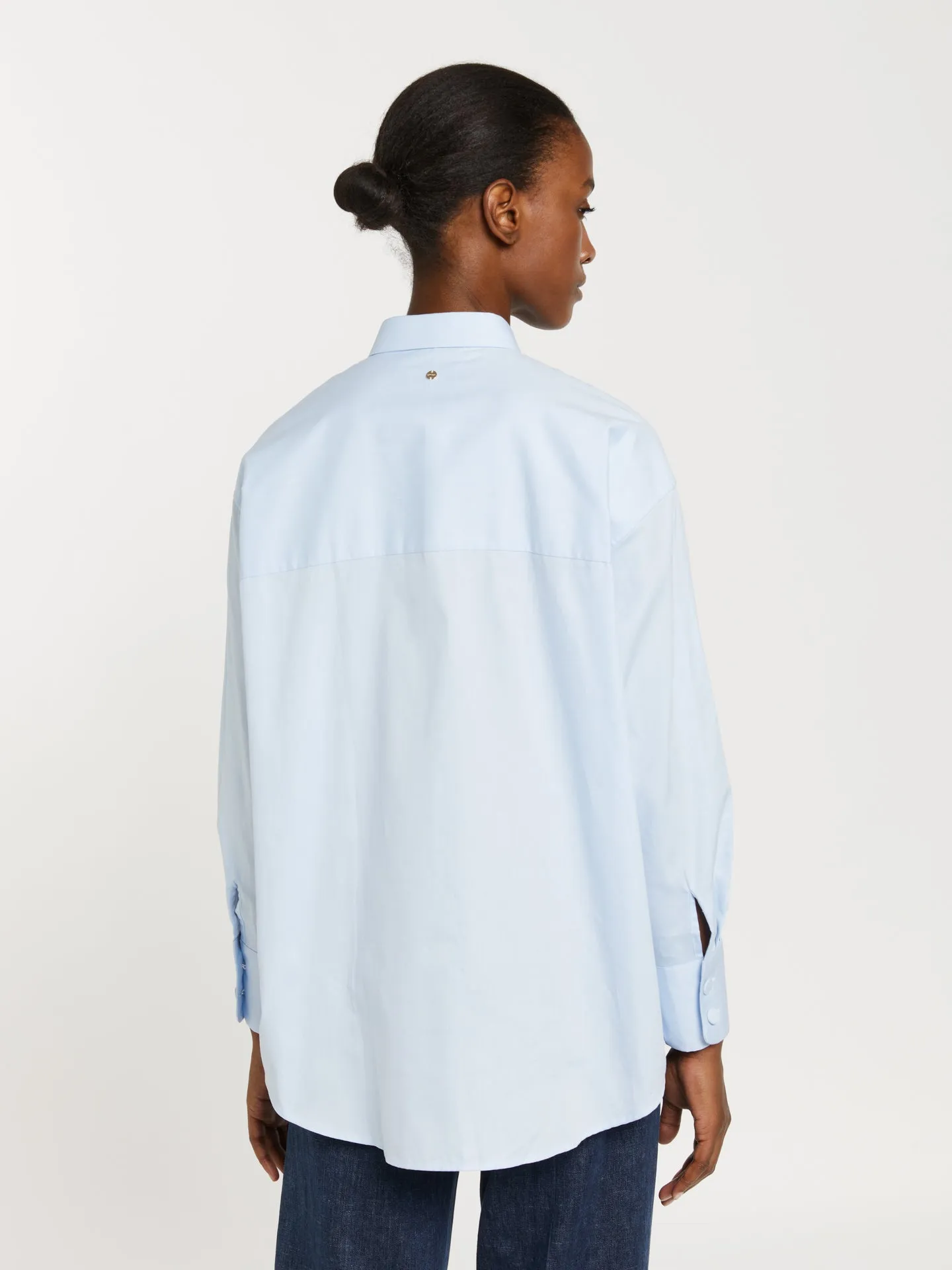 Shirt with fabric frill detail