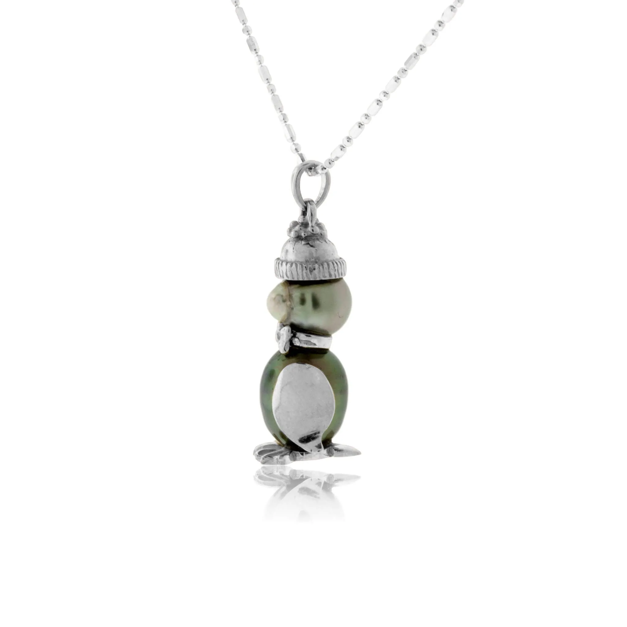 Tahitian Pearl Penguin Necklace