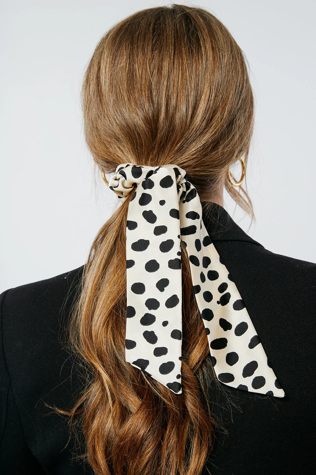 The Arden Scarf Scrunchie | Silky Fall Patterns | Low Pony Scarf | Multi-Use Accessory | Sophisticated Luxury Scrunchie