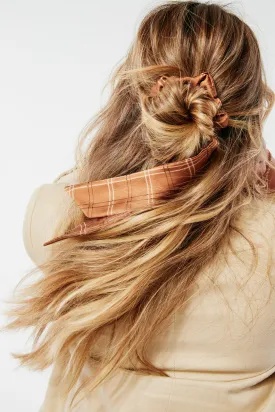 The Arden Scarf Scrunchie | Silky Fall Patterns | Low Pony Scarf | Multi-Use Accessory | Sophisticated Luxury Scrunchie