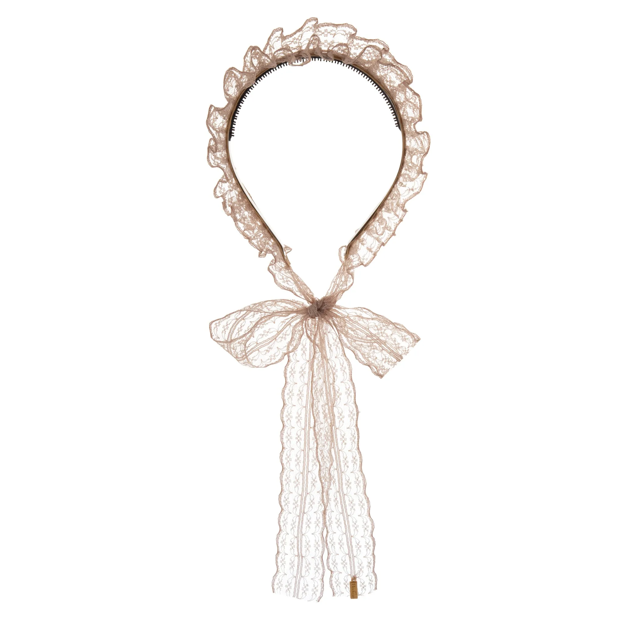 Tieback Headband-ruffled Lace