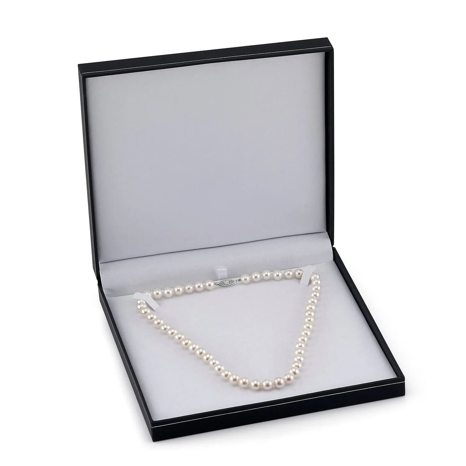 White Japanese Akoya Pearl Adjustable Lariat 51-Inch Rope Length Necklace - AAA Quality